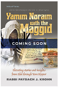 Yamin Noraim with the Maggid